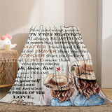 Blanket for Daughter Gifts - No matter how hard life may seem, you are braver than you think,” From Mom, Birthday, Graduation, Everyday Encouragement, Inspirational