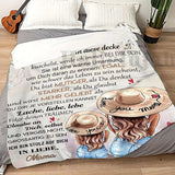 Blanket for Daughter Gifts - An meine Tochter... In Liebe, Mama - From Mom, Birthday, Christmas, Everyday Encouragement, Inspirational Motivational