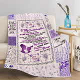 Blanket for Granddaughter Gifts - Love To My Granddaughter Wherever Your Journey In Life May Take You - From Grandma, Birthday Christmas Everyday Encouragement, Inspirational Motivational