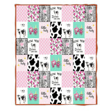 Blanket for Daughter Gifts - Love You Till the Cows Come Home,” From Parents, Birthday, Christmas, Everyday Encouragement, Inspirational