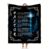 Gifts for Pastor Blanket - PASTOR Is for the-Preacher God called you to be - From Church Family, Christmas, Graduation, Everyday Encouragement, Inspirational Motivational