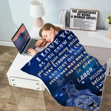 Gifts for Granddaughter Blanket, “Never Forget That I Love You As You Grow Older”, From Grandparents, Birthday Christmas Graduation, Inspirational