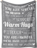 Blanket for Daughter Gifts, “Warm Hugs”, From Mom Dad, Birthday Christmas Graduation Holiday, Inspirational Motivational