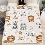 Blanket for Kids Gifts - Brave Like a Lion, Gentle Like an Elephant,” From Parents, Birthday, Christmas, Everyday Encouragement, Animal Theme
