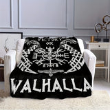 Blanket for Son Gifts, “Victory or Valhalla”, From Mom Dad, Birthday, Graduation, Christmas, Holiday, Motivational Inspirational