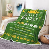Blanket for Son Gifts, “Battle Blanket, Life Is Tough But So Are You”, From Mom Dad, Birthday, Graduation, Everyday Encouragement, Inspirational