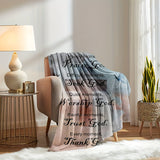 Inspirational Blanket Gifts for Faith - Happy moments, Praise God. Difficult moments, Seek God. Quiet moments, Worship God. Painful moments, Trust God. Every moment, Thank God.” From Family, Birthday, Christmas, Everyday Encouragement, Motivational