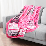 Blanket for Daughter Gifts, “You are Awesome”, From Mom, Birthday Christmas Graduation Holiday, Inspirational Motivational
