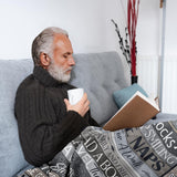 Blanket for Retirement Gifts, “Retirement Rules: Happy Retirement”, From Family Friends, Birthday Christmas Holiday, Inspirational Theme