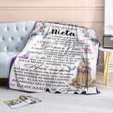 Blanket for Granddaughter Gifts - A Mi Querida Nieta - From Grandma, Birthday, Christmas, Everyday Encouragement, Inspirational Love