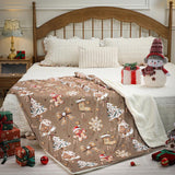 Blanket for Son Gifts, “Sweet Christmas Memories”, From Mom Dad, Birthday, Christmas, Holiday, Inspirational