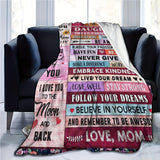 Blanket for Daughter Gifts - You Are My Sunshine I Am So Proud of You I Love You to the Moon and Back,” From Mom, Birthday Christmas Graduation Everyday Encouragement, Inspirational Motivational