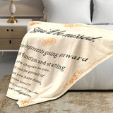 Blanket for Son Gifts, “You’ll be missed. Enjoy the next chapter.”, From Parents, Graduation, Birthday, Christmas, Motivational Inspirational