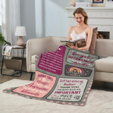 Blanket for Team Gifts, “Difference Maker Thank You for Being Such an Important Piece in Our Team”, From Coworkers, Birthday, Christmas, Inspirational