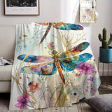 Blanket for Son Gifts, “With Brave Wings She Flies”, From Mom Dad, Birthday, Christmas, Graduation, Inspirational