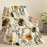 Gifts for Nature Lovers Blanket - Bee Happy,” From Friends, Birthday, Holiday, Everyday Encouragement, Inspirational