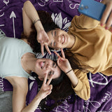 Blanket for Son Gifts, “POSITIVE Thinking of You Joyful Strength Healing”, From Mom Dad, Birthday Christmas Graduation, Inspirational Motivational