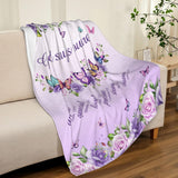 Blanket for Daughter Gifts, “God says you are”, From Mom Dad, Birthday Christmas Graduation Holiday, Inspirational Motivational