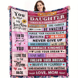 Blanket for Daughter Gifts - You Are My Sunshine I Am So Proud of You I Love You to the Moon and Back,” From Mom, Birthday Christmas Graduation Everyday Encouragement, Inspirational Motivational