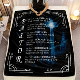 Gifts for Pastor Blanket - PASTOR Is for the-Preacher God called you to be - From Church Family, Christmas, Graduation, Everyday Encouragement, Inspirational Motivational