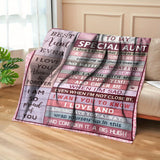 Gifts for Aunt Blanket - Best Aunt Ever I Love You Always & Forever I Am So Proud of You - From Nephew Niece, Birthday Christmas Holiday, Inspirational Motivational