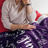 Blanket for Son Gifts, "Thank you for being a blessing in my life", From Mom Dad, Birthday Christmas Graduation, Inspirational