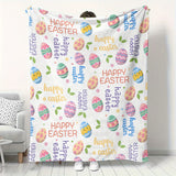 Blanket for Son Gifts, “Happy Easter”, From Parents, Easter Holiday Birthday Christmas, Inspirational Theme