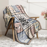 Blanket for Dog Mom Gifts, “Best Dog Mom Ever”, From Son Daughter Kids, Birthday Christmas Everyday Encouragement, Inspirational Theme