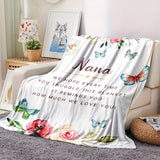 Blanket for Nana Gifts - We Hope Every Time You Snuggle This Blanket It Reminds You How Much We Love You - From Family, Birthday, Christmas, Everyday Encouragement, Inspirational