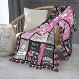 Blanket for Daughter Gifts - Just A Girl Who Loves Dance,” From Parents, Birthday, Christmas, Everyday Encouragement, Inspirational Dance-themed Blanket