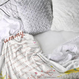 Blanket for Grammy Gifts, “I made this special blanket. I hugged it really tight... I love you”, From Grandchildren, Birthday, Christmas, Inspirational
