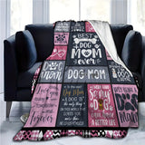 Gift for Dog Mom Blanket - Best Dog Mom Ever - From Parents, Birthday, Christmas, Everyday Encouragement, Inspirational