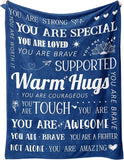 Blanket for Daughter Gifts, “Warm Hugs”, From Mom Dad, Birthday Christmas Graduation Holiday, Inspirational Motivational