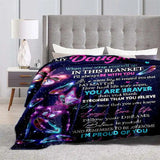 Blanket for Daughter Gifts - To My Daughter When you wrap yourself up in this blanket I'll always be with you,” From Mom, Birthday, Christmas, Graduation, Inspirational Encouragement