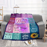 Gifts for Niece Blanket - My Niece is pretty awesome - From Aunt, Birthday, Christmas, Everyday Encouragement, Inspirational Motivational