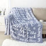 Blanket for Sister Gifts - Best Friends Forever, I Love You to the Moon and Back - From Siblings, Birthday, Christmas, Everyday Encouragement, Inspirational