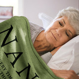 Blanket for Nana Gifts, “Every time you snuggle this blanket, feel the warmth knowing it’s a big hug from us. We love you!”, From Family, Birthday, Christmas, Everyday Encouragement, Inspirational