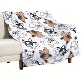 Gifts for Dog Lovers Blanket - Best French Bulldog Friend - From Parents, Birthday, Christmas, Everyday Encouragement, Inspirational