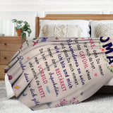 Blanket for Oma Gifts, “Danke, dass Du immer für mich da bist”, From Grandchild, Birthday, Christmas, Everyday Encouragement, Inspirational