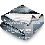 Gifts for Pastor Blanket - PASTOR Is for the Preacher, Anointing, Shepherd, Teacher, Obedience, Righteousness - From Church Family, Birthday, Christmas, Encouragement, Inspirational