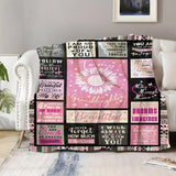 Blanket for Granddaughter Gifts - To my Granddaughter - From Grandma Grandpa, Birthday Christmas Graduation, Inspirational Motivational