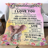 Blanket for Granddaughter Gifts - Never Forget How Much I Love You,” From Grandma, Birthday, Graduation, Everyday Encouragement, Inspirational Motivational
