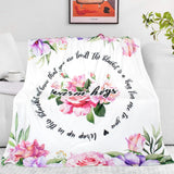 Blanket for Son Gifts, “Warm Hugs”, From Mom Dad, Birthday Christmas Graduation Everyday Encouragement, Inspirational Motivational