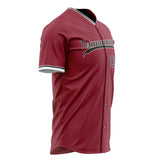 Custom Maroon Baseball Jersey (With Black Color)