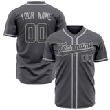 Custom Steel Gray Baseball Jersey (With Gray Color)