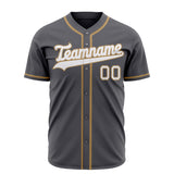 Custom Steel Gray Baseball Jersey (With White Color)