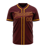 Custom Crimson Baseball Jersey (With Red Color)