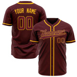 Custom Crimson Baseball Jersey (With Red Color)