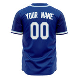 Custom Royal Baseball Jersey (With White Color)