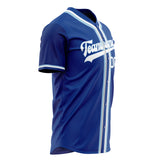 Custom Royal Baseball Jersey (With White Color)